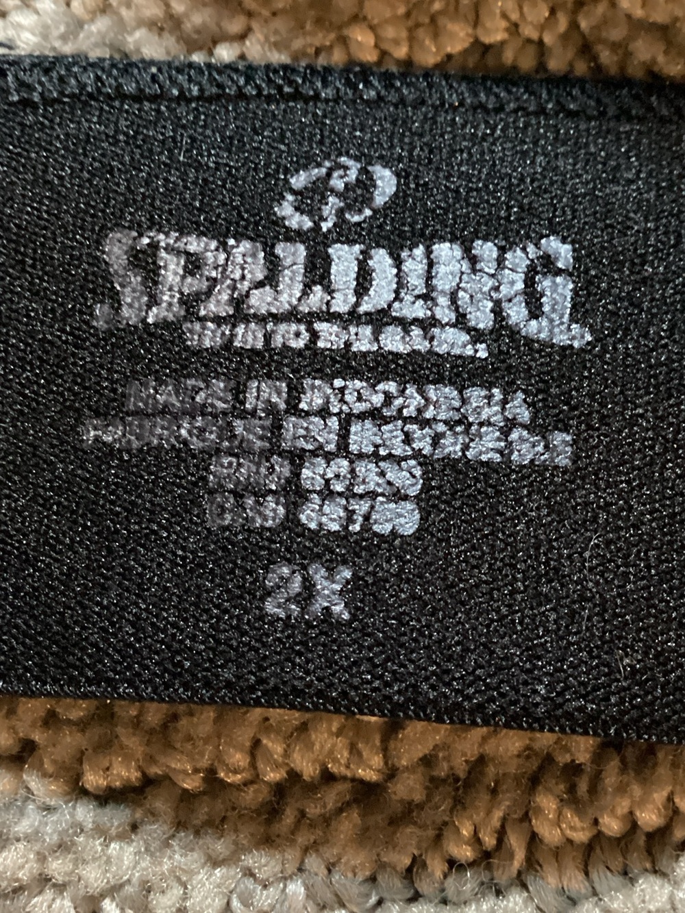 Spalding Black Mesh High-Neck Sports Bra - Picture 4 of 6